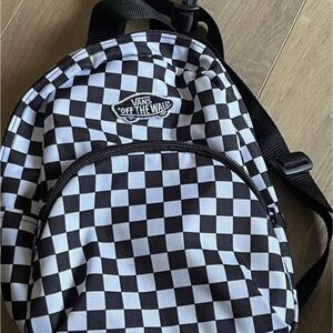 Vans Checkered Black and White Backpack